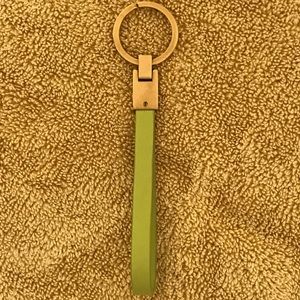 Auth Vintage Prada Spring Green Leather Key Fob!!